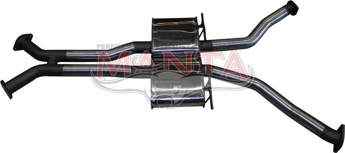 Holden VZ Monaro - Gto 2 1/2in Dual Centre Mufflers With Y Front to Suit Extractors