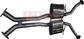 Holden VZ Monaro - Gto 2 1/2in Dual Centre Mufflers With Y Front to Suit Extractors