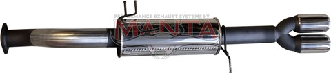 BA - FG Ute XR8 R.H.S. 2 1/2in Rear Muffler With Dual Tip