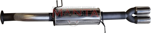 BA - FG Ute XR8 R.H.S. 2 1/2in Rear Muffler With Dual Tip