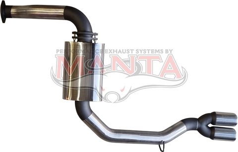 Ford Falcon BA - FG XR8 L.H.S. 2 1/2in Rear Muffler With Dual Tip (inc Chassis BRKT)