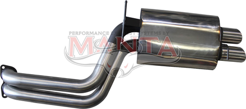 Territory SX/SY 4.0L Turbo 2 1/2in Dual Rear Muffler With Stainless Tips