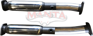 Patrol Y62 5.6L V8 2 1/2in Dual Cat Replacement Pipes with Resonator