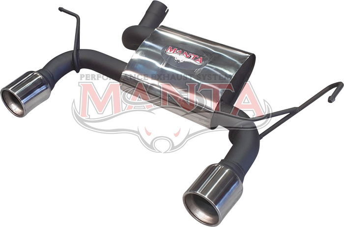 Jeep Wrangler JK Axle Back Rear Muffler, Exiting Left & Right with 4in tips