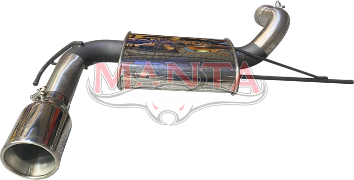 Jeep Wrangler JK Axle Back Rear Muffler, Exiting Drivers Side only, with 4in tip