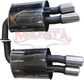 Holden Commodore VE, VF SDN V8 6.0L HSV & SS 2 1/2in Dual Rear Mufflers
