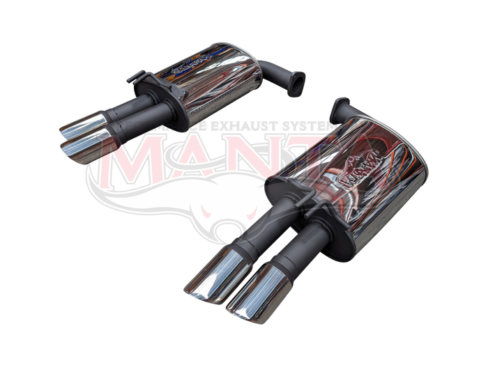 Holden VE Senator V8 HSV 2 1/2in Dual Rear Mufflers