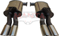Holden Commodore VE SS+Maloo Ute V8 6.0L 2 1/2in Dual Rear Mufflers (Pair)