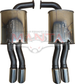 Holden Commodore VE SS+Maloo Ute V8 6.0L 2 1/2in Dual Rear Mufflers (Pair)