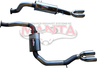 Ford Falcon BA - FG V8 XR8 Ute 3in Dual L.H.S. Rear Muffler includes Chassis Bracket