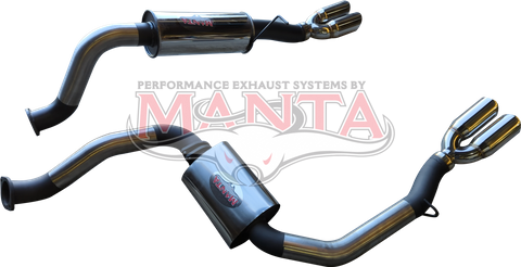 Ford Falcon BA - FG V8 XR8 Ute 3in Dual L.H.S. Rear Muffler includes Chassis Bracket