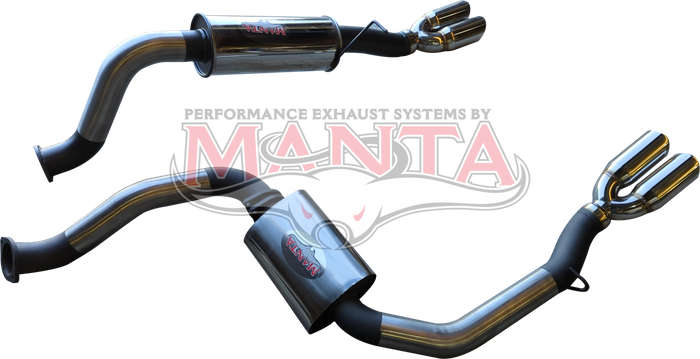 Ford Falcon BA - FG V8 XR8 Ute 3in Dual L.H.S. Rear Muffler includes Chassis Bracket
