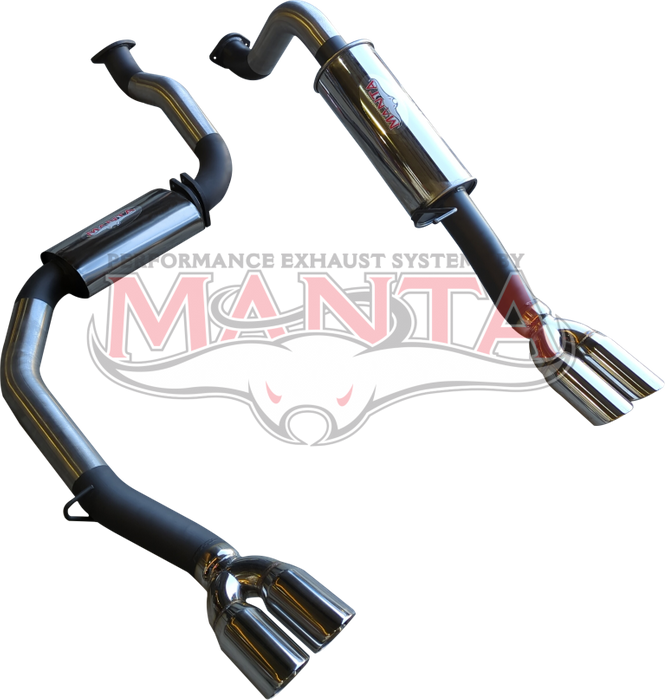 Ford Falcon BA - FG V8 XR8 Ute 3in Dual L.H.S. Rear Muffler includes Chassis Bracket