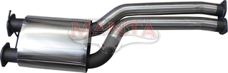 BA - FG V8 Ute 3in Dual Centre Muffler S/Steel