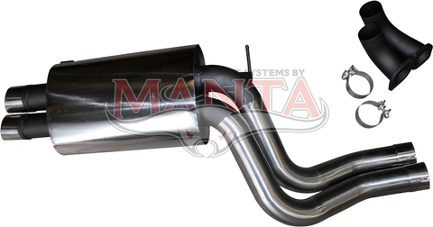 BA XR8/GT & BF, FG XR8 Sedan 3in Dual Rear Muffler Right Hand Exit only