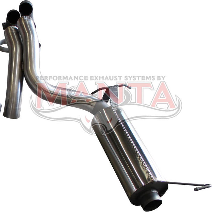 BF FG Sedan 5.4L V8 & Coyote Supercharged 3in Dual RHS Rear Muffler includes Y-Piece Tip