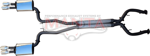 DPE Holden Commodore VE VF V8 Sedan & Wagon dual 3in cat back system with 3.5in tips