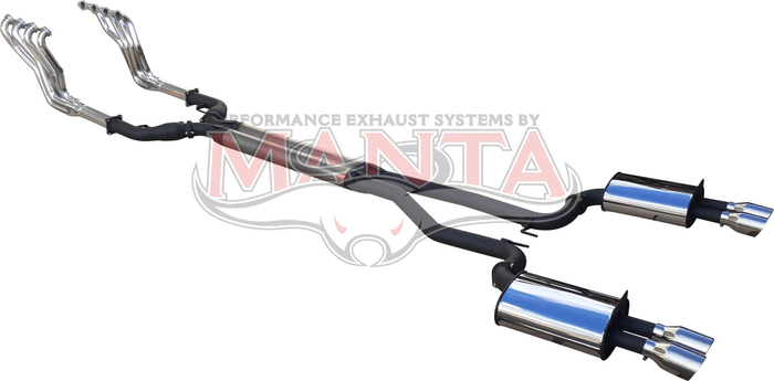 DPE Holden Commodore VE VF V8 Sedan & Wagon dual 3in full system, coated 1 78in headers, 3.5in tips