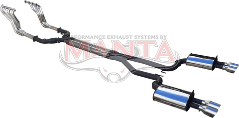 Holden Commodore VE VF V8 Ute & WM/WN Caprice Dual 3in Full System 1 3/4in HPC Extractors 3.5in Tips