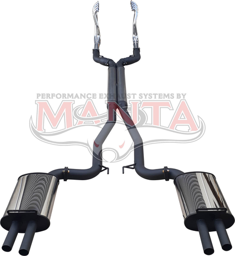 VF HSV 6.2L LSA Maloo ute dual 3in full system with 1 3/4in coated headers