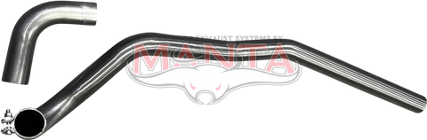 Falcon XR-XY Outside Spring LHS Tail Pipes Stainless