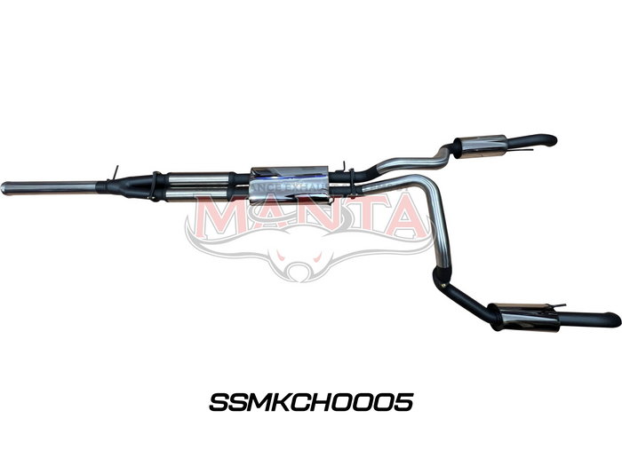 CHEVROLET SILVERADO 1500 6.2L V8 CAT BACK EXHAUST SYSTEM, CENTRE MUFFLER, REAR MUFFLER