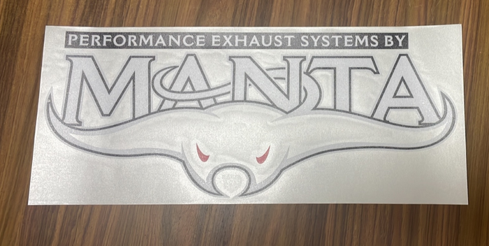 300MM MANTA WINDOW STICKERS VINYL WHITE