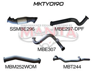 Toyota Landcruiser VDJ78 V8 Troopy 3in Turbo Back Pipe Only, DPF model