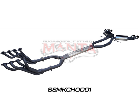 Chevrolet Camaro 2018+ 6.2L V8 17/8in Extractors & 3in Dual System with Valves & 4in Tips