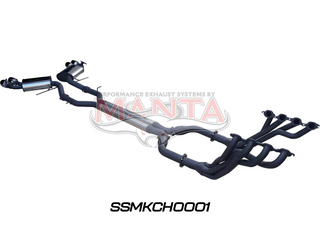 Chevrolet Camaro 2018+ 6.2L V8 17/8in Extractors & 3in Dual System with Valves & 4in Tips
