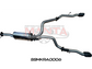DT RAM 1500 5.7L V8 3in Single into Twin, Factory Cat Back Exhaust, with 5in Black tips