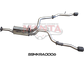 DT RAM 1500 5.7L V8 3in Single into Twin, Factory Cat Back Exhaust, with 5in Black tips