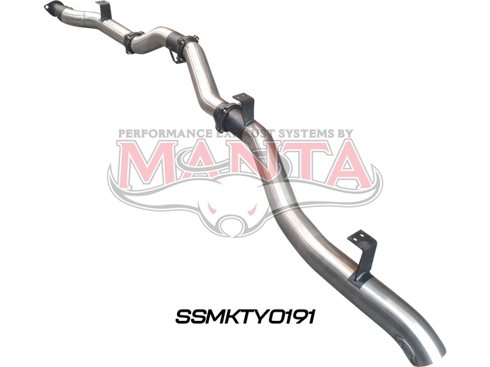 Toyota Landcruiser VDJ79 V8 4.5L TD, Ute 2016 To Current, 4in Single DPF Back Without Muffler