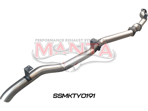 Toyota Landcruiser VDJ79 V8 4.5L TD, Ute 2016 To Current, 4in Single DPF Back Without Muffler