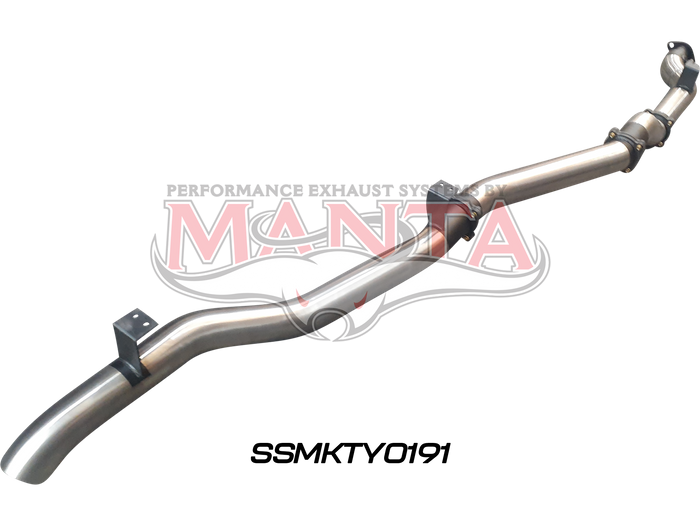 Toyota Landcruiser VDJ79 V8 4.5L TD, Ute 2016 To Current, 4in Single DPF Back Without Muffler