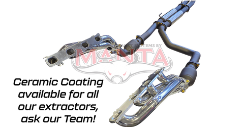 DT RAM 1500 5.7L V8 3in Twin Full Exhaust, with Extractors and Cats, and 5in Black tips