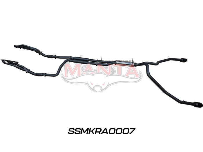 DT RAM 1500 5.7L V8 3in Twin Full Exhaust, with Extractors and Cats, and 5in Black tips