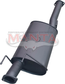 D-Max / BT50 2021 Onwards, Centre Muffler