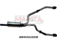 DS RAM 1500 5.7L V8 3in Single into Twin, Factory Cat Back Exhaust, with 5in Black tips