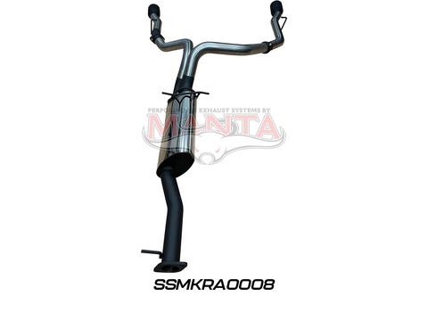 DS RAM 1500 5.7L V8 3in Single into Twin, Factory Cat Back Exhaust, with 5in Black tips