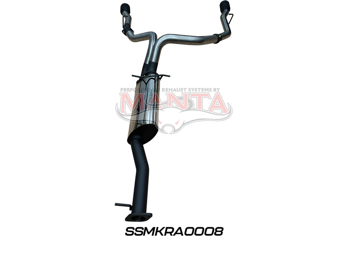 DS RAM 1500 5.7L V8 3in Single into Twin, Factory Cat Back Exhaust, with 5in Black tips