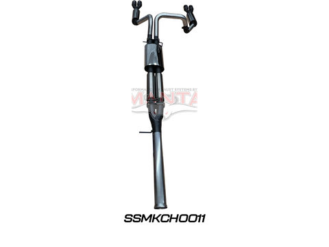 Chevrolet Silverado 1500 6.2L V8 Cat Back Exhaust System, Centre & Rear Mufflers With Quad Tips