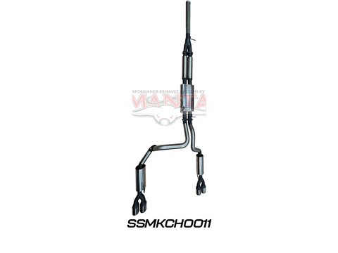 Chevrolet Silverado 1500 6.2L V8 Cat Back Exhaust System, Centre & Rear Mufflers With Quad Tips