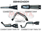 Chevrolet Silverado 1500 6.2L V8 Cat Back Exhaust System, Centre & Rear Mufflers With Quad Tips