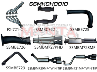Chevrolet Silverado 1500 6.2L V8 Full Exhaust With HPC Coated Extractors, Cats With Quad Tips