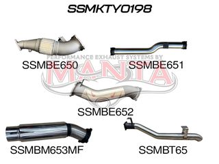 Toyota Landcruiser VDJ79 V8 4.5L TD, Dual Cab Ute 2012-2016, (Without DPF) 4in Single Turbo Back Wit