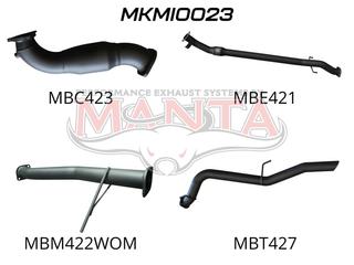 Mitsubishi Triton MN Manual 4X4 2.5L CRD With Cat, No Muffler