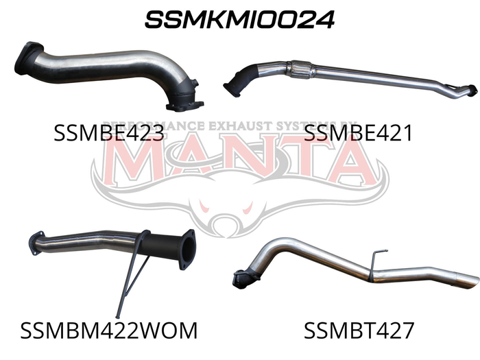 Mitsubishi Triton MN Manual 4X4 2.5L CRD Without Cat & Muffler