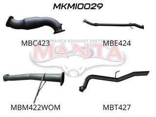 Mitsubishi Triton MN Auto 4X4 2.5L CRD With Cat, Without Muffler