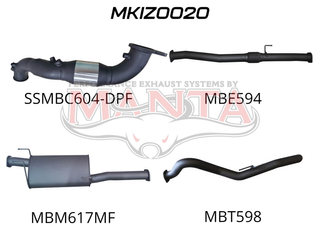 Isuzu D-Max 2020 ON 3.0L TURBO BACK WITH CAT & MUFFLER